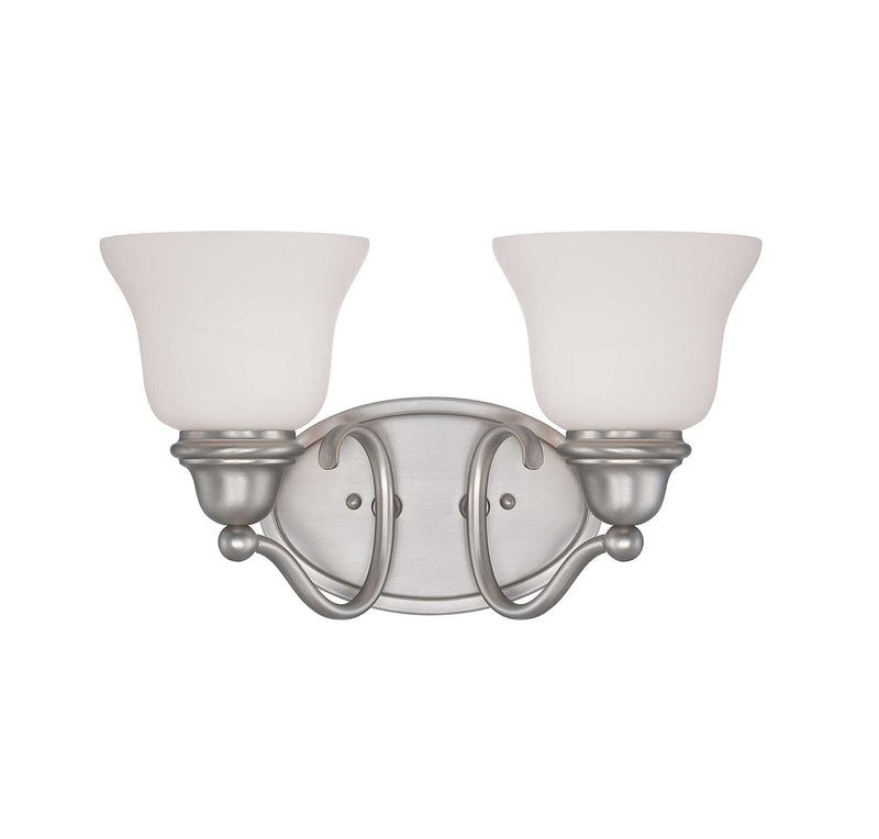 Savoy House Yates 8-6837-2-69 Two Light Bath Bar, Pewter Finish - LightingWellCo