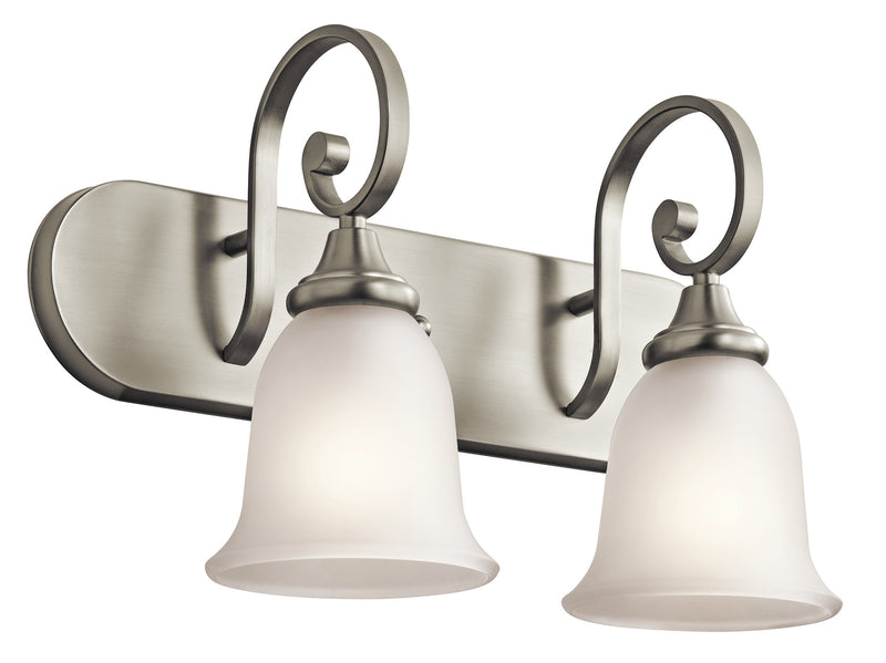 Kichler 45054NI Two Light Bath, Brushed Nickel Finish - LightingWellCo