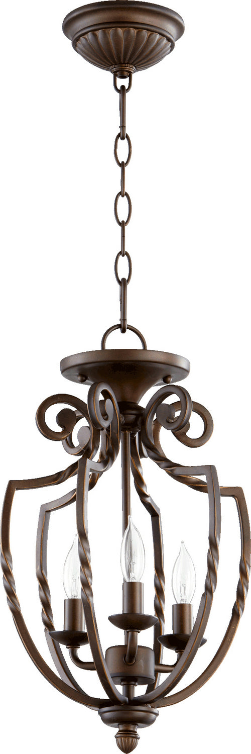 Quorum 6778-3-86 Three Light Dual Mount, Oiled Bronze Finish - LightingWellCo