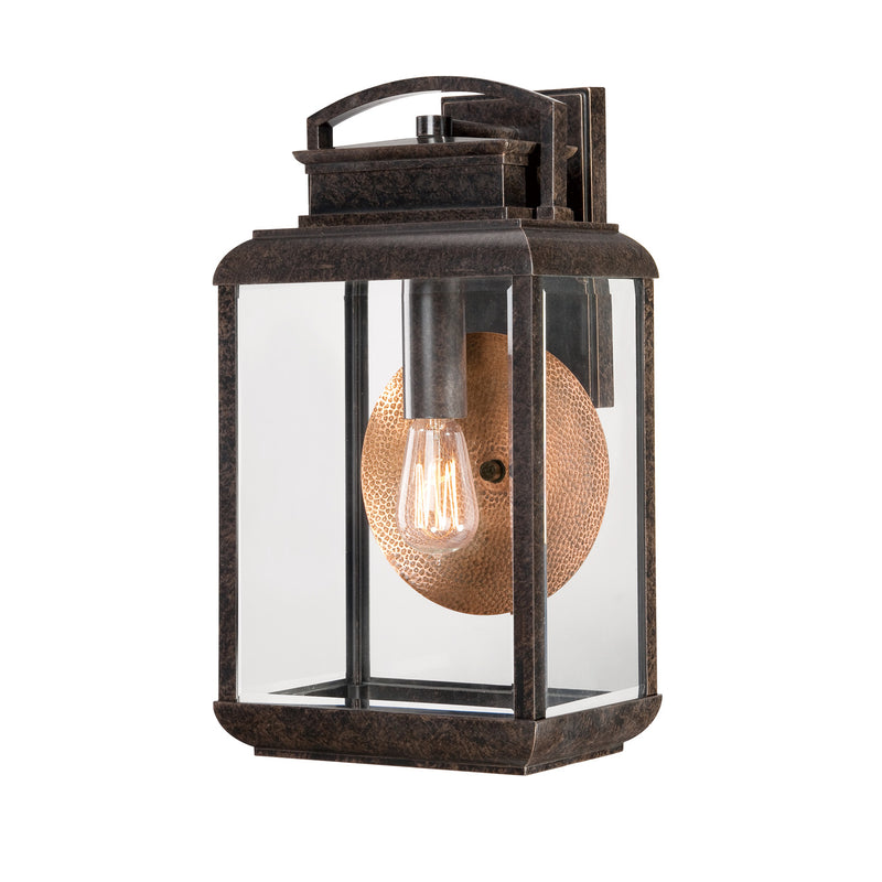 Quoizel BRN8410IB One Light Outdoor Wall Lantern, Imperial Bronze Finish - LightingWellCo