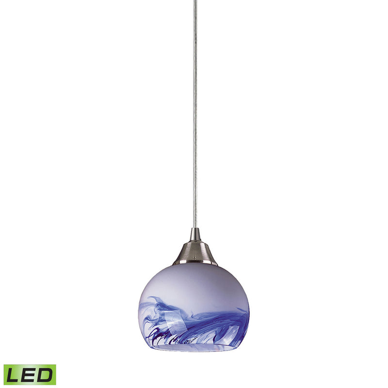 ELK Home 101-1MT-LED LED Mini Pendant, Satin Nickel Finish - At LightingWellCo