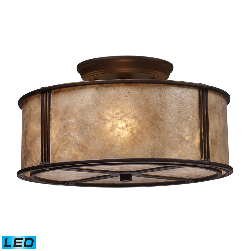 ELK Home 15031/3-LED LED Semi Flush Mount, Aged Bronze Finish - At LightingWellCo