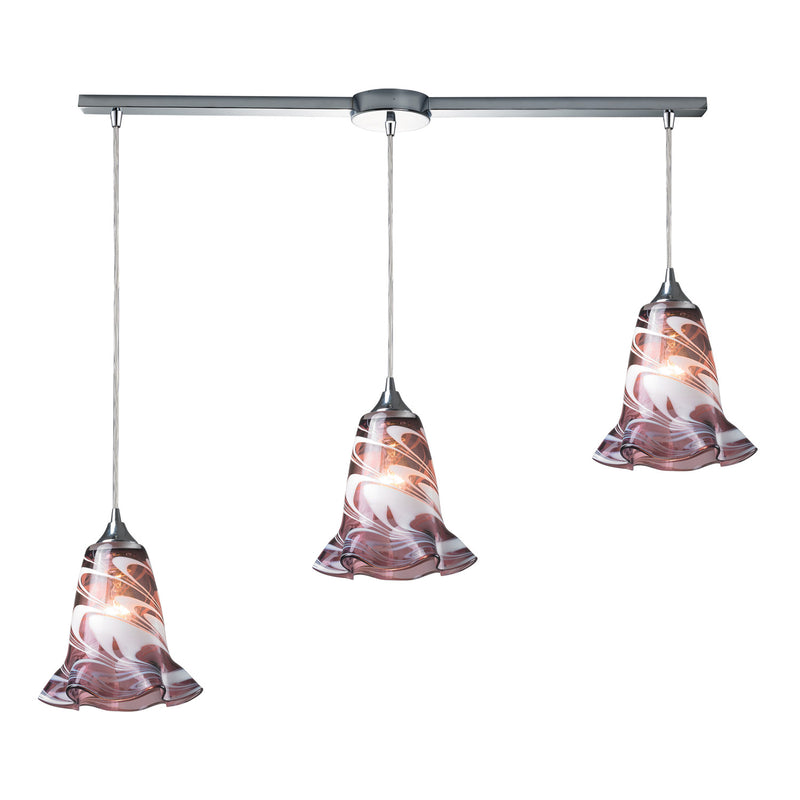 ELK Home 31342/3L-vpur Three Light Pendant, Polished Chrome Finish-LightingWellCo