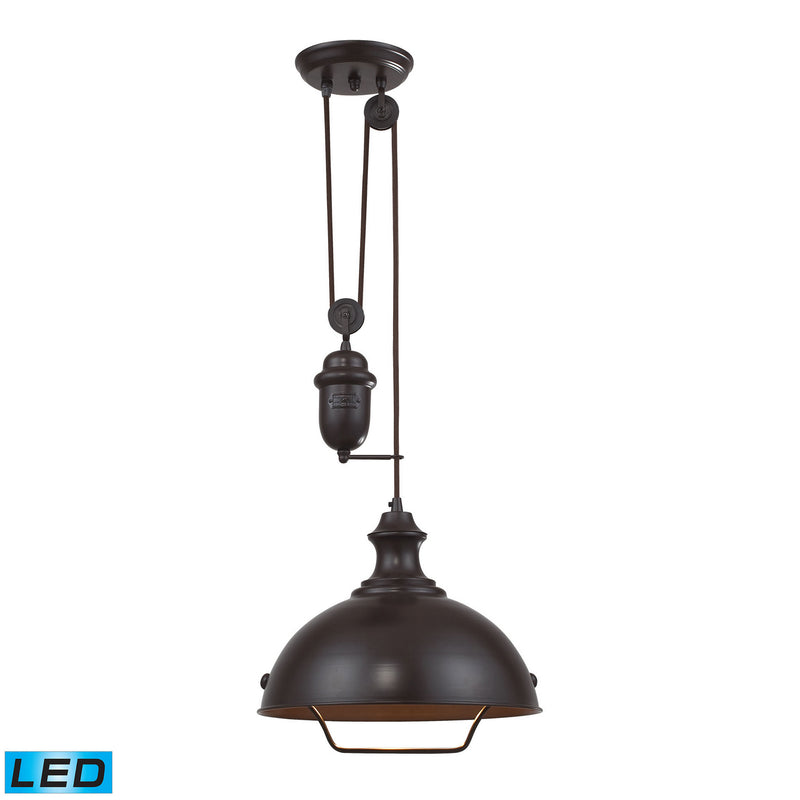 ELK Home 65071-1-LED LED Pendant, Oiled Bronze Finish - At LightingWellCo
