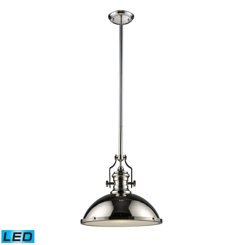 ELK Home 66118-1-LED LED Pendant, Polished Nickel Finish - At LightingWellCo