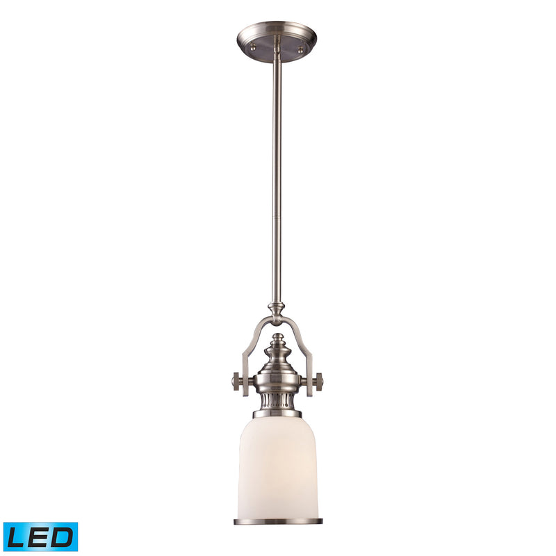 ELK Home 66122-1-LED LED Mini Pendant, Satin Nickel Finish-LightingWellCo