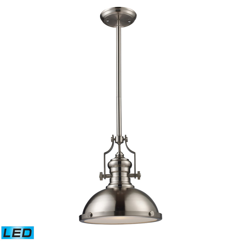 ELK Home 66124-1-LED LED Pendant, Satin Nickel Finish-LightingWellCo