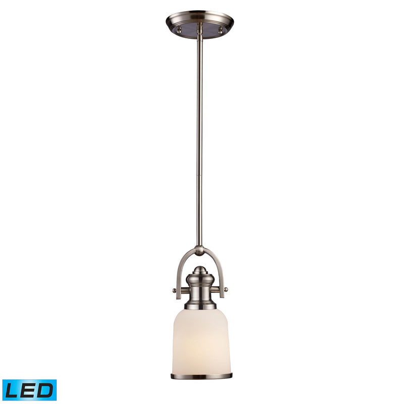 ELK Home 66161-1-LED LED Mini Pendant, Satin Nickel Finish-LightingWellCo