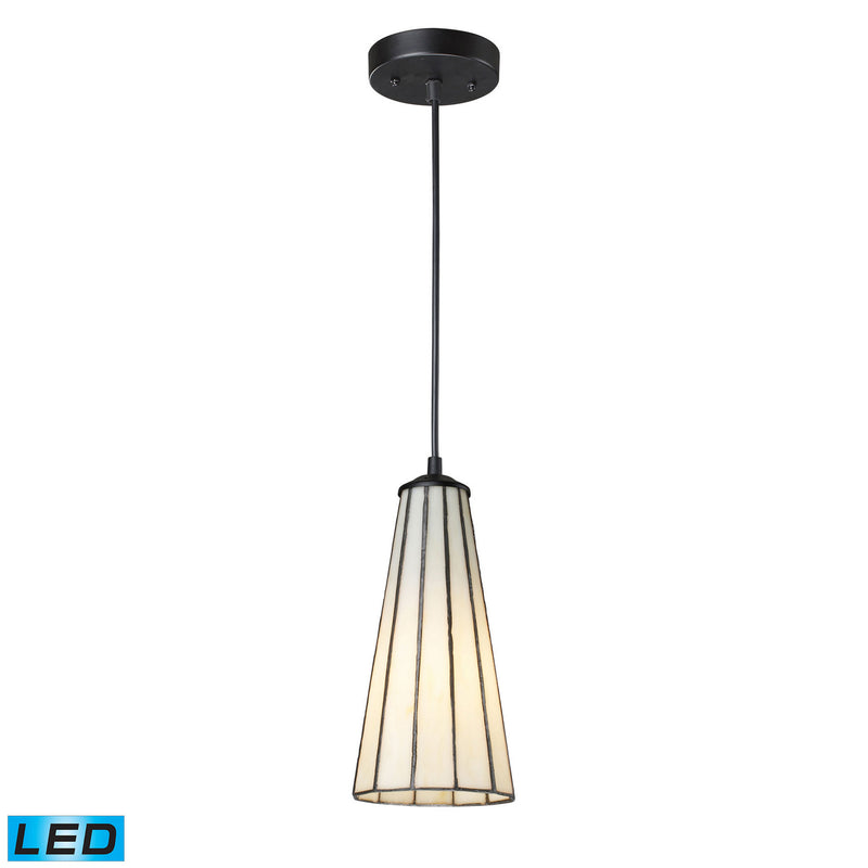 ELK Home 70000-1CW-LED LED Mini Pendant, Comet White Finish-LightingWellCo