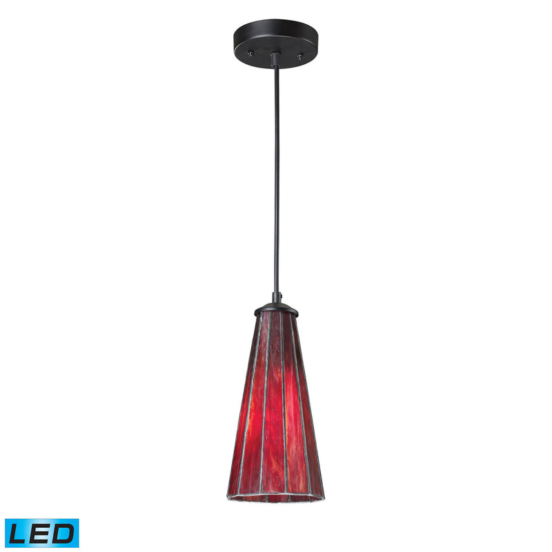 ELK Home 70000-1IR-LED LED Mini Pendant, Inferno Red Finish-LightingWellCo
