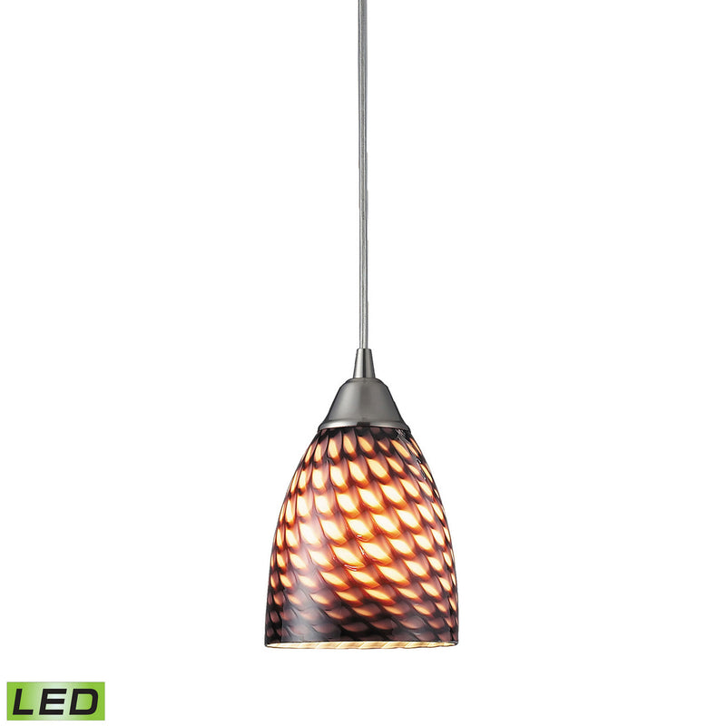ELK Home 416-1C-LED LED Mini Pendant, Satin Nickel Finish-LightingWellCo