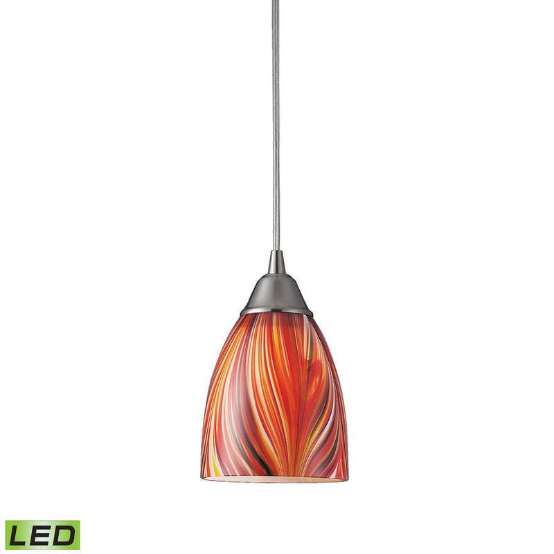 ELK Home 416-1M-LED LED Mini Pendant, Satin Nickel Finish-LightingWellCo