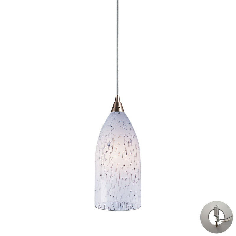 ELK Home 502-1SW-LA One Light Mini Pendant, Satin Nickel Finish-LightingWellCo