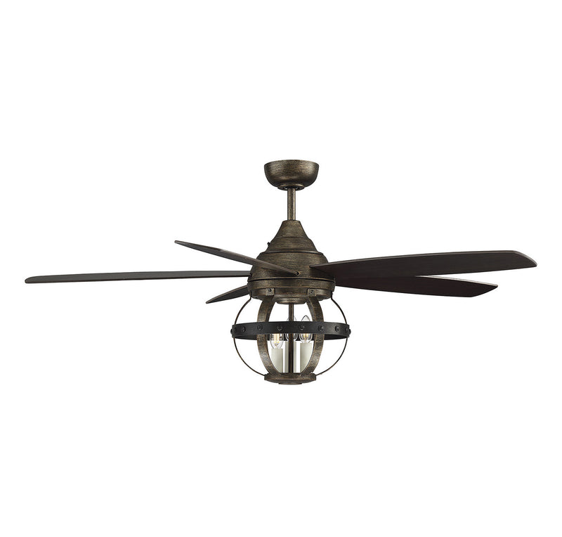 Savoy House 52-840-5CN-196 52``Outdoor Ceiling Fan, Reclaimed Wood Finish LightingWellCo