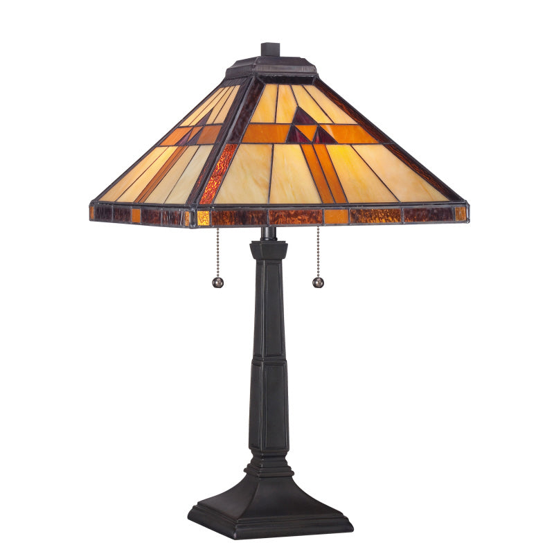 Quoizel TF1427T Two Light Table Lamp, Vintage Bronze Finish - LightingWellCo