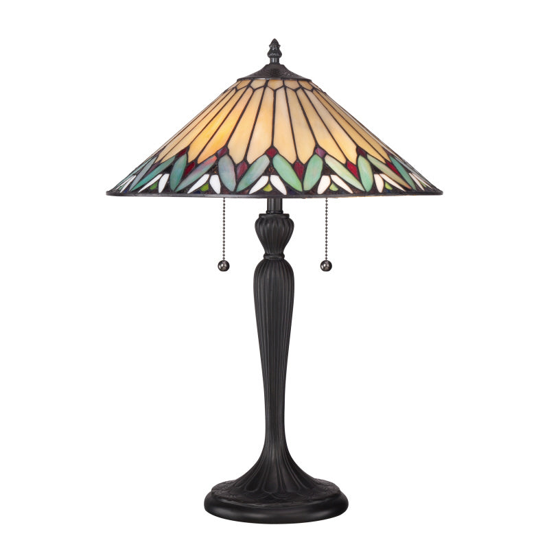 Quoizel TF1433T Two Light Table Lamp, Bronze Patina Finish - LightingWellCo