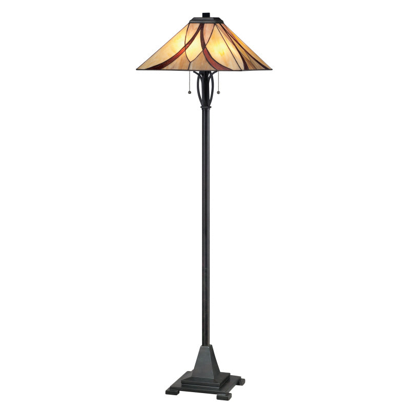 Quoizel TFAS9360VA Two Light Floor Lamp, Valiant Bronze Finish - LightingWellCo