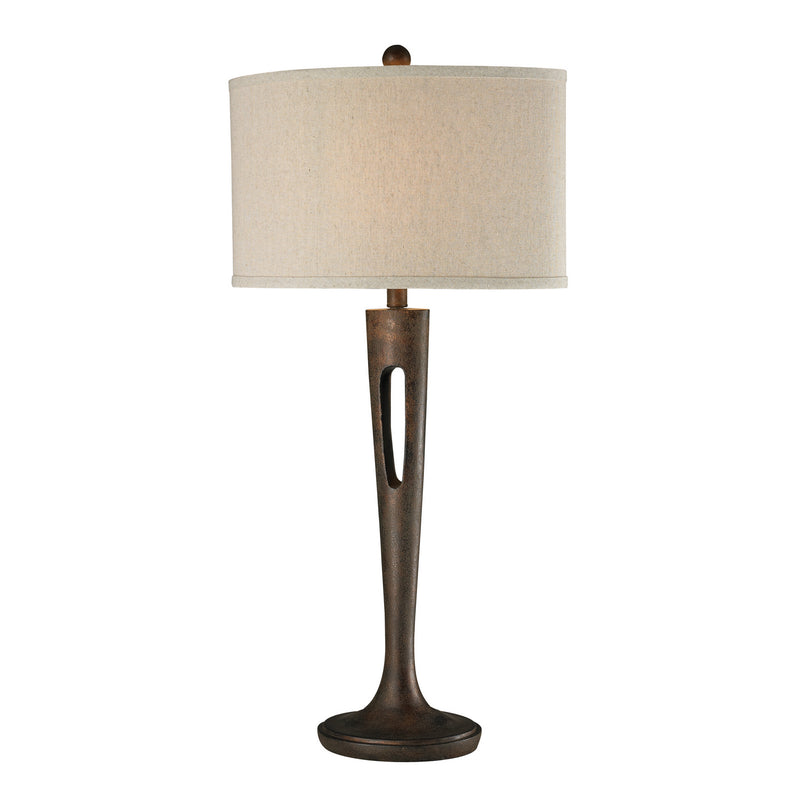 ELK Home D2426 One Light Table Lamp, Burnished Bronze Finish-LightingWellCo