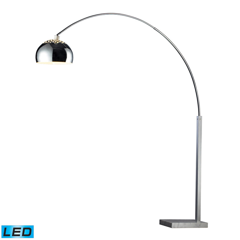 ELK Home D1428-LED LED Floor Lamp, Silver, White, White Finish - At LightingWellCo