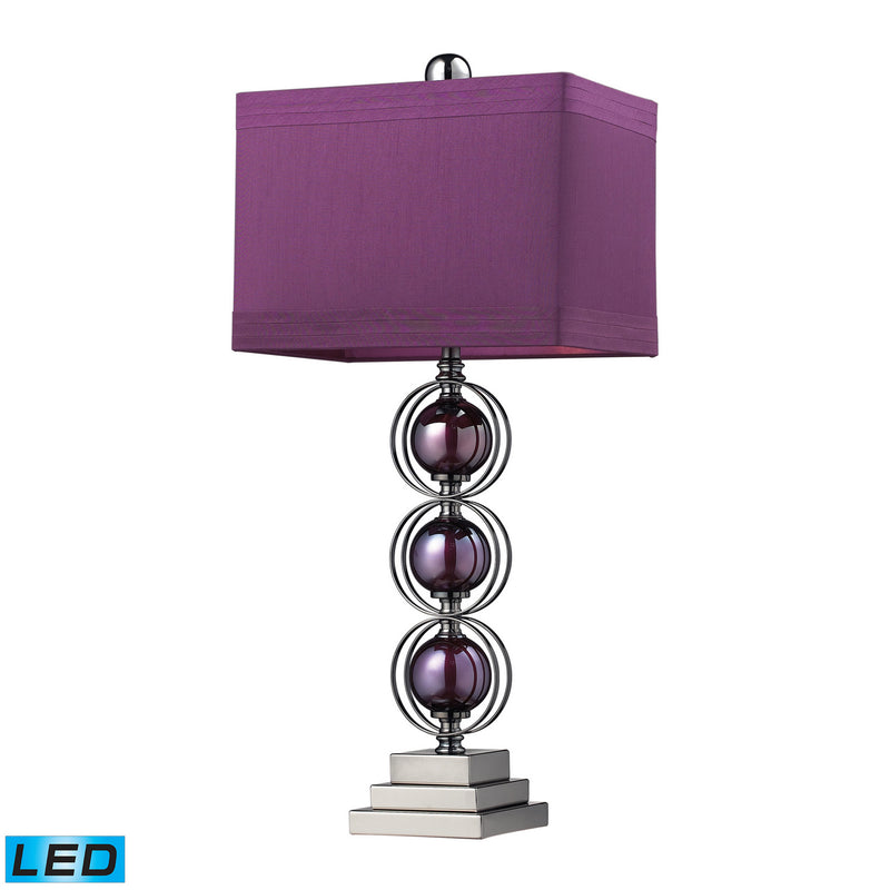 ELK Home D2232-LED LED Table Lamp, Black Nickel, Purple, Purple Finish - At LightingWellCo
