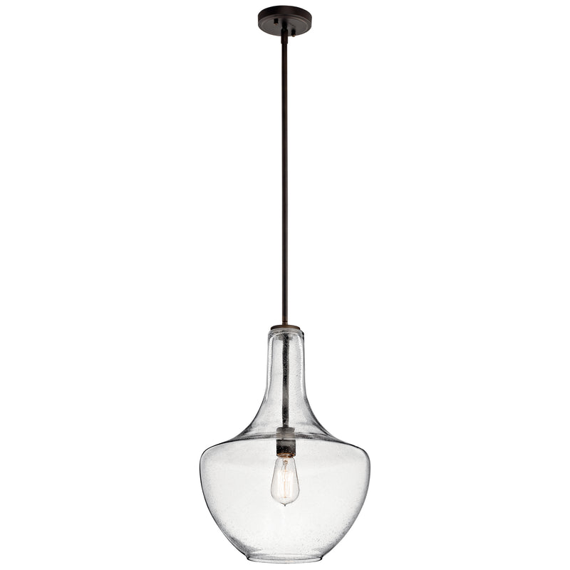 Kichler 42046OZCS One Light Pendant, Olde Bronze Finish - LightingWellCo