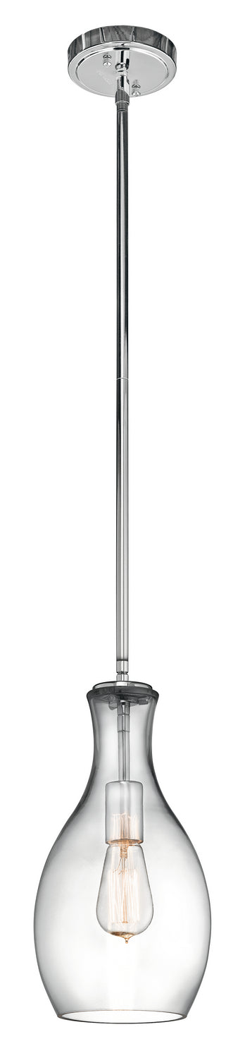 Kichler 42456CHCLR One Light Pendant, Chrome Finish - LightingWellCo