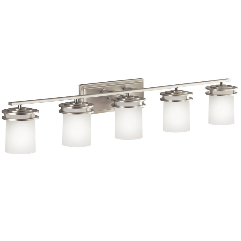 Kichler 5085NI Five Light Bath, Brushed Nickel Finish - LightingWellCo