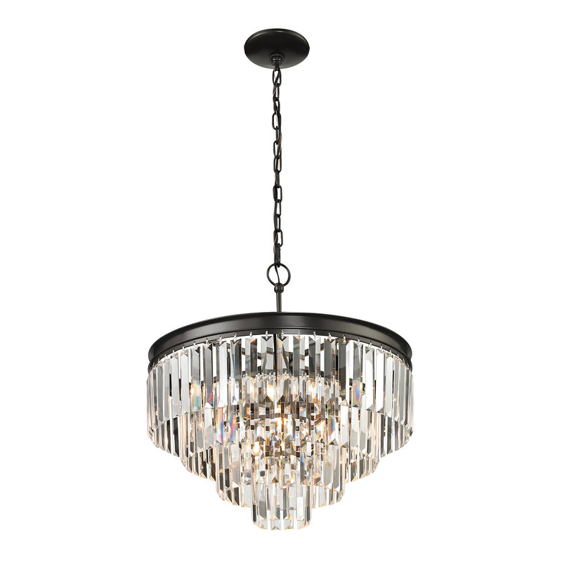ELK Home 14213/4+1 Five Light Chandelier, Oil Rubbed Bronze Finish-LightingWellCo