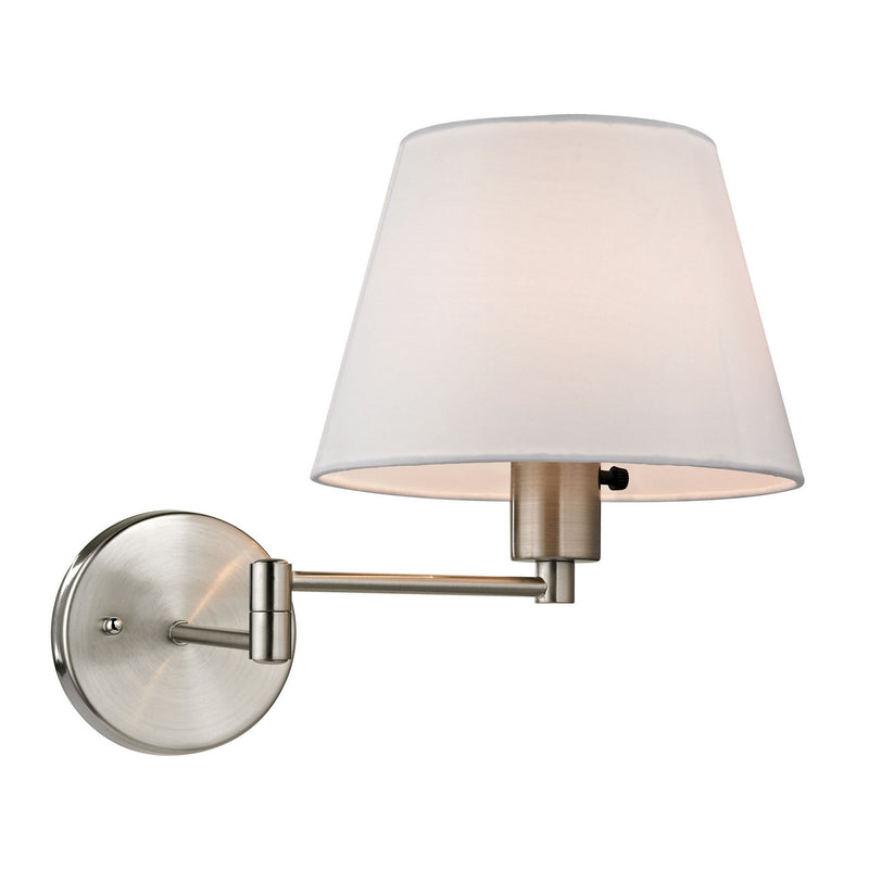 ELK Home 17153/1 One Light Wall Sconce, Brushed Nickel Finish-LightingWellCo