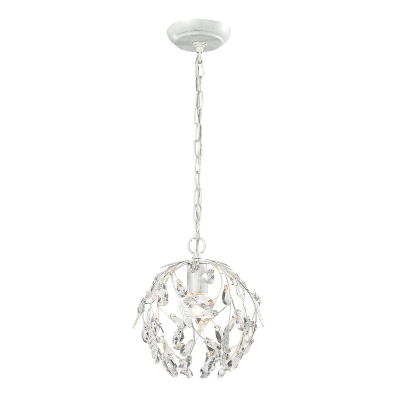 ELK Home 18123/1 One Light Mini Pendant, Antique White Finish-LightingWellCo