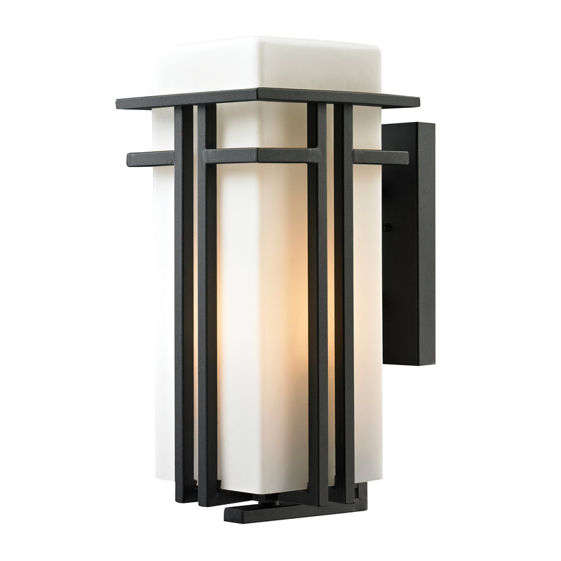 ELK Home 45087/1 One Light Wall Sconce, Textured Matte Black Finish - At LightingWellCo