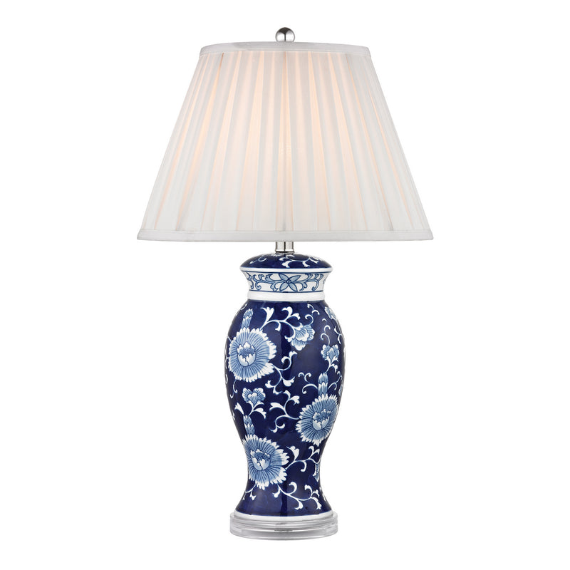 ELK Home D2474 One Light Table Lamp, Blue Finish-LightingWellCo