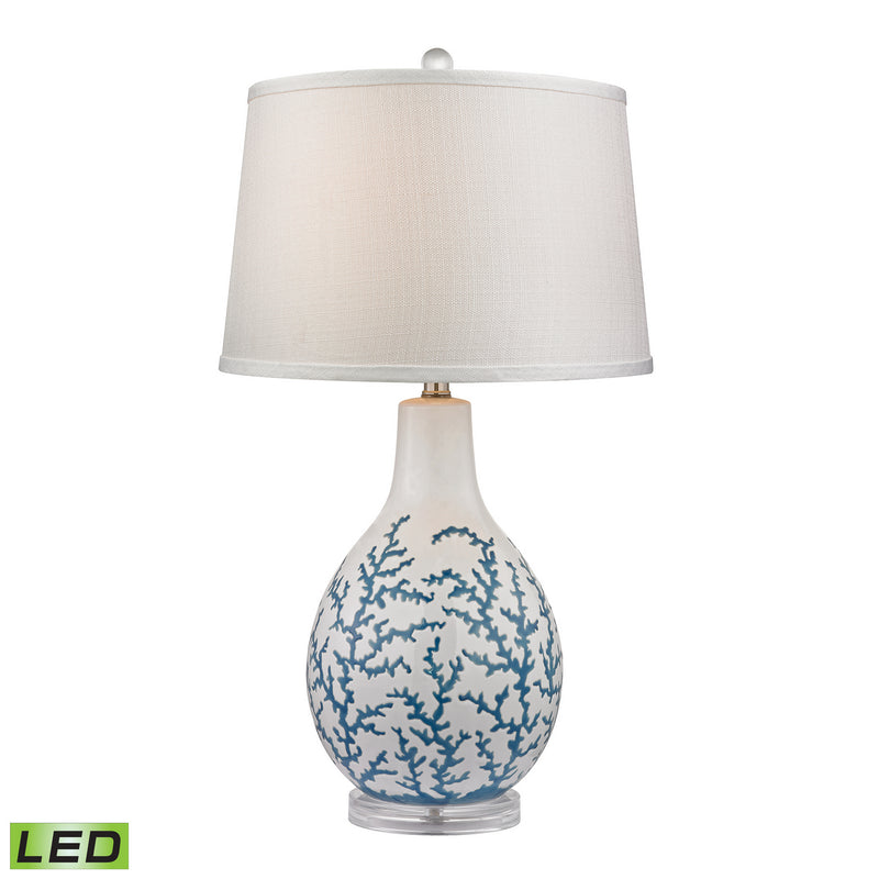 ELK Home D2478-LED LED Table Lamp, Pale Blue Finish-LightingWellCo