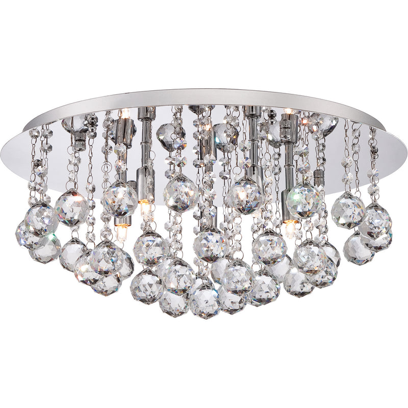 Quoizel BRX1619C Five Light Flush Mount, Polished Chrome Finish - LightingWellCo
