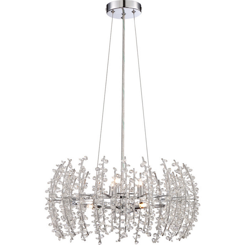 Quoizel VLA2820C Six Light Pendant, Polished Chrome Finish - LightingWellCo