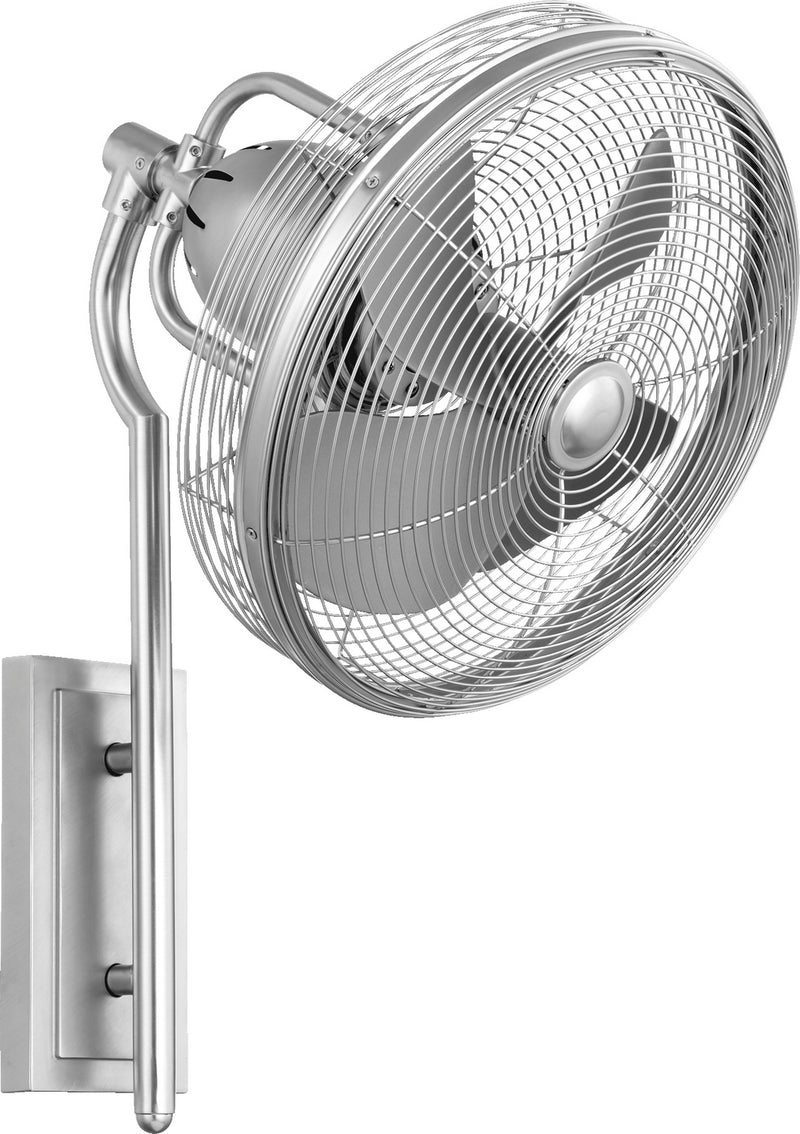 Quorum 92413-65 Patio Fan, Satin Nickel Finish - LightingWellCo