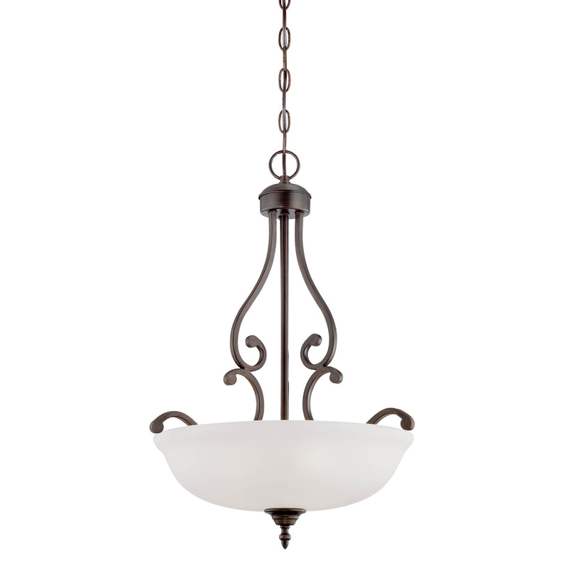 Millennium 1583-RBZ Three Light Pendant, Rubbed Bronze Finish - LightingWellCo