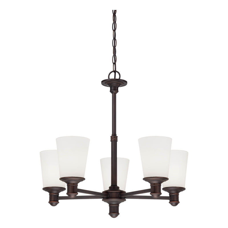 Millennium 2155-RBZ Five Light Chandelier, Rubbed Bronze Finish - LightingWellCo