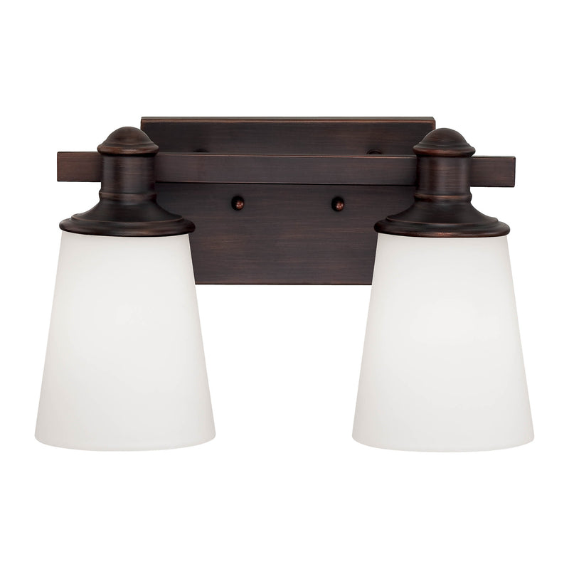 Millennium 2162-RBZ Two Light Vanity, Rubbed Bronze Finish - LightingWellCo