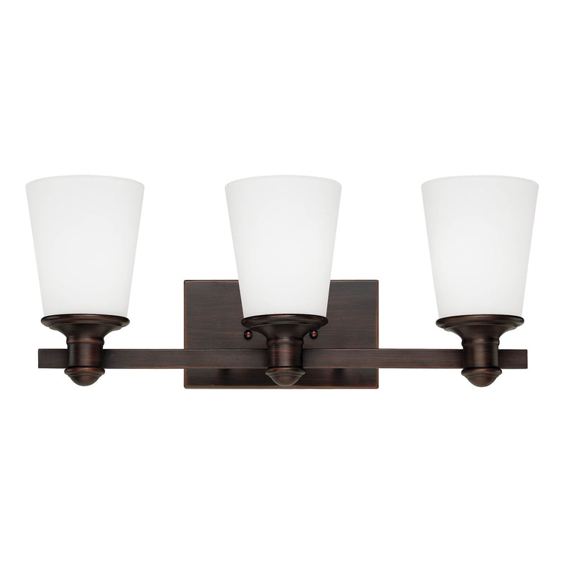 Millennium 2163-RBZ Three Light Vanity, Rubbed Bronze Finish - LightingWellCo