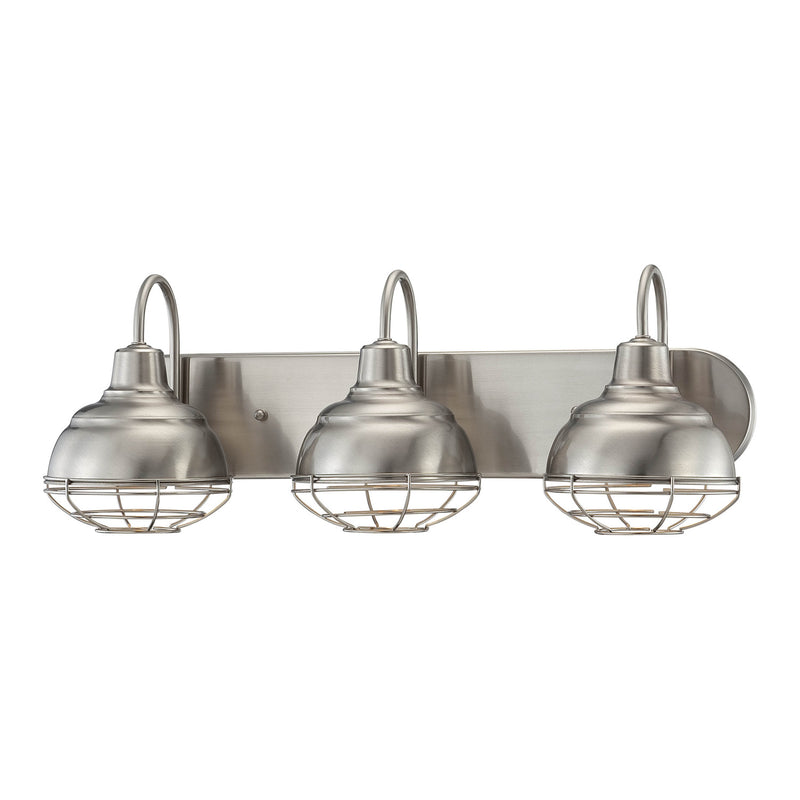 Millennium 5423-SN Three Light Vanity, Satin Nickel Finish - LightingWellCo