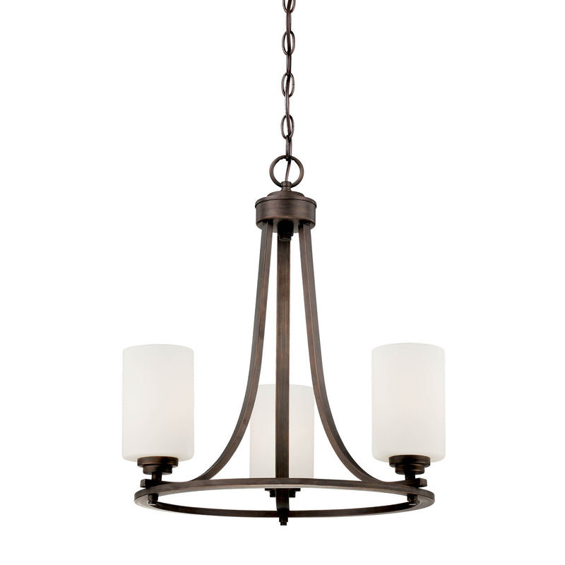 Millennium 7253-RBZ Three Light Chandelier, Rubbed Bronze Finish - LightingWellCo