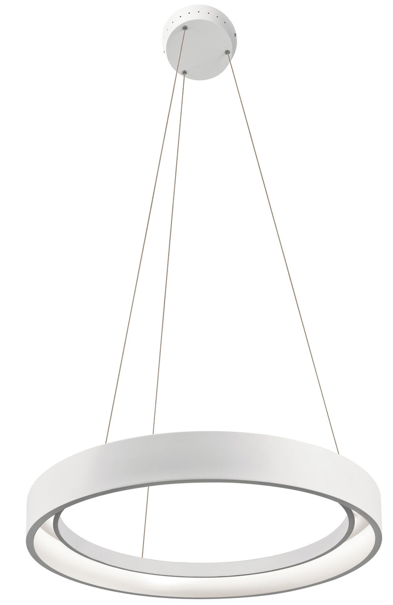 Kichler 83454 LED Pendant, Textured White Finish - LightingWellCo