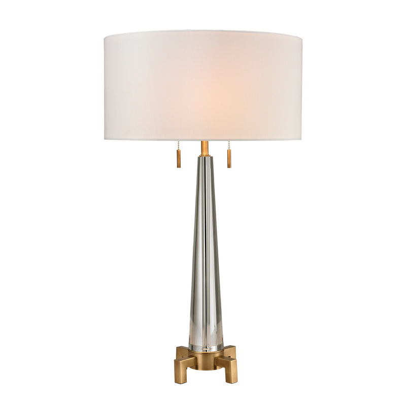 ELK Home D2682 Two Light Table Lamp, Aged Brass Finish - At LightingWellCo