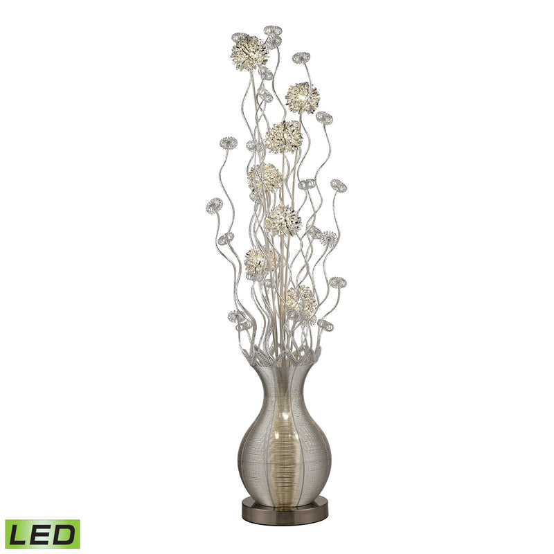 ELK Home D2716 LED Floor Lamp, Silver Finish-LightingWellCo