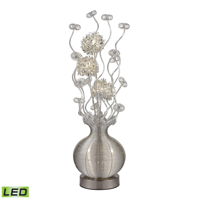 ELK Home D2717 LED Table Lamp, Silver Finish - At LightingWellCo