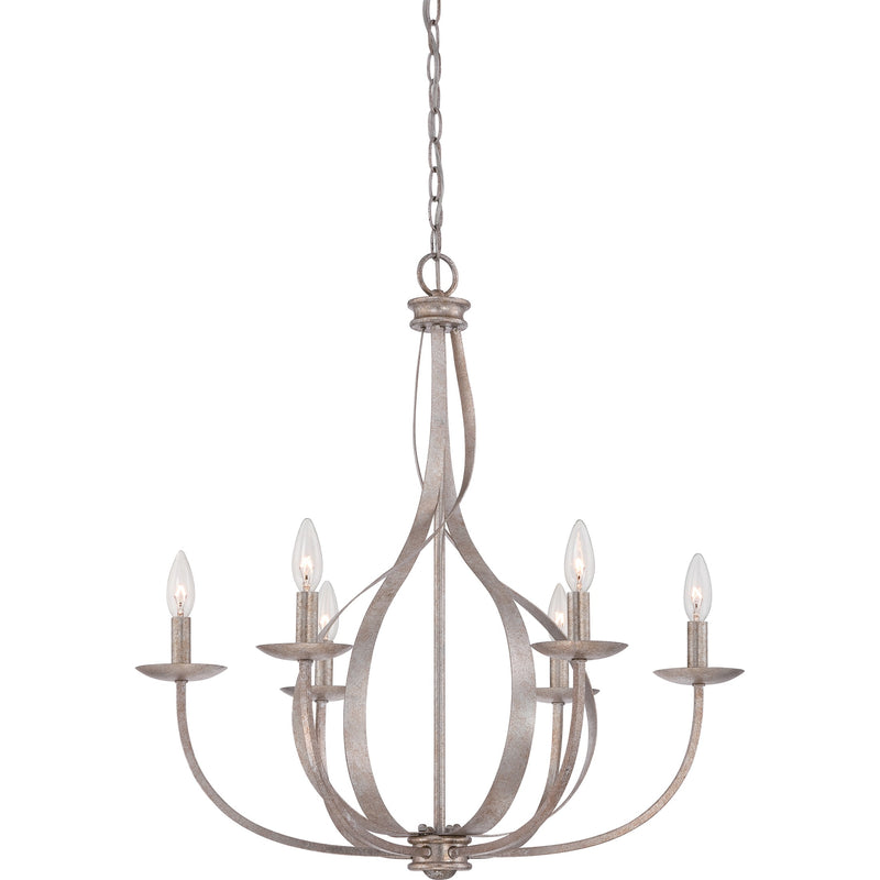 Quoizel SER5006IF Six Light Chandelier, Italian Fresco Finish - LightingWellCo