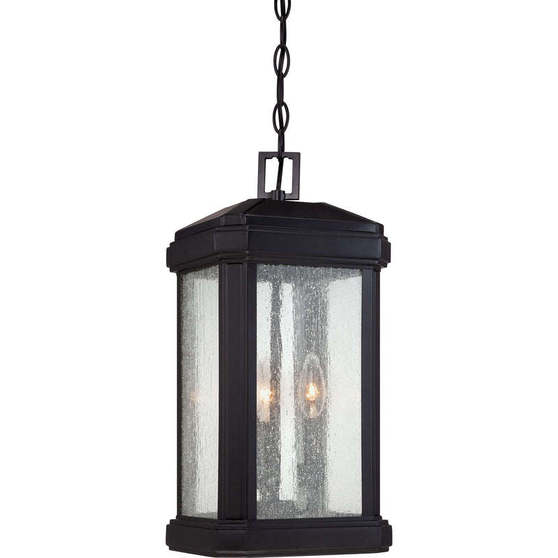 Quoizel TML1908K Three Light Outdoor Hanging Lantern, Mystic Black Finish - LightingWellCo