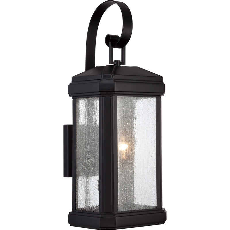 Quoizel TML8408K Two Light Outdoor Wall Lantern, Mystic Black Finish - LightingWellCo
