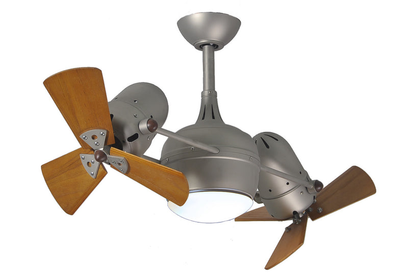 Matthews Fan Company Dagny DGLK-BN-WD 38``Ceiling Fan, Brushed Nickel Finish - LightingWellCo